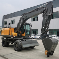 Excavatrice sur roues JIAHE de 15 tonnes, hydraulique haute performance, livraison directe d'usine pour les travaux miniers et de construction