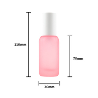 Personaliza tu Propia Botella de Vidrio Esmerilado Cilíndrica de 30ml 50ml con Gotero para Suero, Botella de Vidrio con Bomba para Base Líquida o Loción de 100ml