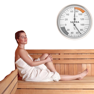 サウナ温度計湿度計2 in 1 <span class=keywords><strong>Fahrenheit</strong></span>温度計サウナルーム室内湿度温度 - Product Image 2