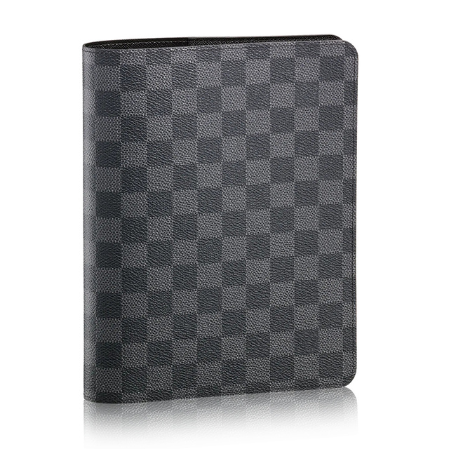 New Arrival A5 Leather Notebook Cover Ring Binder 6 Silver Rings Compendium Custom Binder