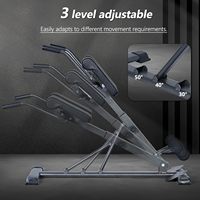 Banc d'entraînement pliable multifonction, Chaise romaine, Appareil de renforcement abdominal et des gluteus, Durable, Stable, Robuste