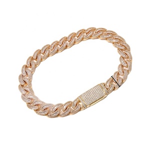 Ciondolo lucido a catena cubana con zirconi di zucchero di roccia da 20mm di gioielli popolari europei e americani - Product Image 6