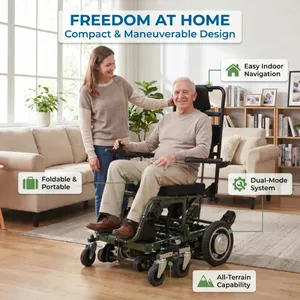 Robot intelligent pour monter les escaliers, navigation autonome, tout-terrain, idéal pour les personnes âgées et les personnes handicapées, mobilité intérieure et extérieure. <span class=keywords><strong>XSTO</strong></span> - Product Image 4