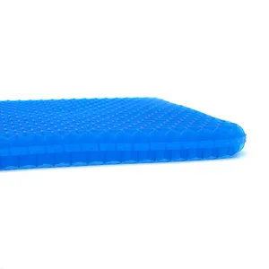 Ingrosso antiscivolo antiscivolo per il raffreddamento del cuscino del sedile elastico in Gel TPE con Design a nido d'ape per auto e divani