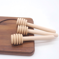 Palito para Remover Miel de Madera de Loto, Diseño Moderno y Simple con Grano de Madera Original, Extractor de Miel y Mermelada, Venta al por Mayor