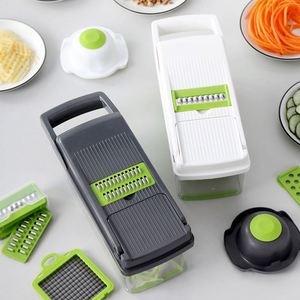 Éminceur de légumes multifonctionnel de haute qualité et hachoir à pommes de terre, outil de découpe de cuisine en plastique premium, matériau PP - Product Image 3