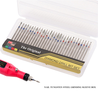 Lot de 30 embouts de ponceuse à ongles en acier au tungstène, embouts en carbure multi-formes pour ponceuse électrique, outils professionnels de manucure pour salon
