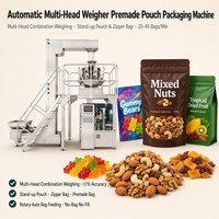 Automatische Multi-Head Weegschaal Premade Pouch Verpakkingsmachine 25-45 Zakjes/Min. Noten Granulaat Snacks Snoep Zaden Staande Zipzak CE