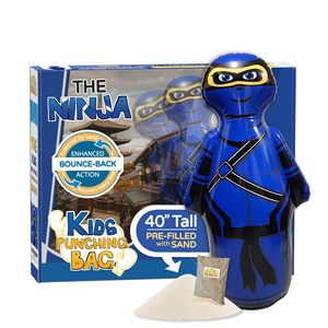Saco de Boxeo Inflable de 47 Pulgadas para Niños, Relleno de Arena, Juguete de Boxeo Rebotable para Fiestas de Cumpleaños de Ninja, Juegos en Interiores - Product Image 5