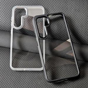Funda de teléfono lumei para Samsung 23 Series PC Back TPU Edges Funda transparente de alta calidad para Samsung <span class=keywords><strong>Galaxy</strong></span> <span class=keywords><strong>S</strong></span> 23 Ultra - Product Image 1