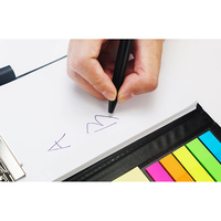 Cuaderno de Cuero con Diseño Creativo y Bonito, con Bolígrafo, Útiles Escolares de Oficina, Notas Adhesivas, Bloc de Notas, Kit de Papelería Hecho de Papel
