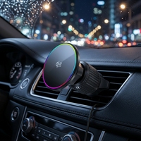 Support de chargeur magnétique pour voiture Qi2.2 25W avec alignement précis, protection contre les surtensions et les surintensités, chargeur sans fil pour voiture Qi2.2