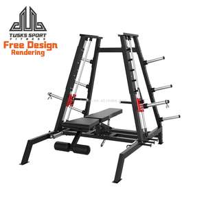 Máquina de Press de Pecho Comercial con Carga de Placas, Ajustable en Múltiples Ángulos (Inclinación, Declinación, Plano) para Entrenamiento de Fuerza - Product Image 1