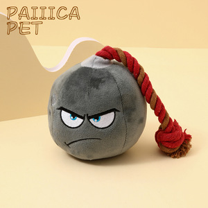 Jouets en peluche Angela pour animaux de compagnie Golden Retriever Corgi Sonore Bombe à nœuds résistante aux déchirures Anti-morsure Soulagement de l'ennui Jouets pour chiens qui aboient - Product Image 2