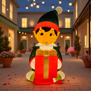 <b>Christmas</b> Elf Boy Figurine <b>Christmas</b> Gift <b>Box</b> Decorations - Product Image 4