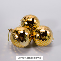 Décoration de fête Boule disco Boule miroir Champagne givré Or Décoration de fête Décoration de gâteau Fournitures de décoration de gâteau