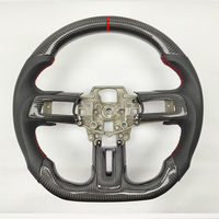 Accessoires de voiture en gros, volant en fibre de carbone véritable pour Ford Mustang 2015-2017