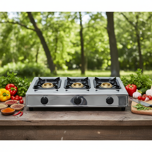 Zhanbang S-7003R Dubbele Gasfornuis LPG met Piezo-ontsteking Klasse A Energiezuinig 2 Branders voor Buiten- en Thuisgebruik - Product Image 2