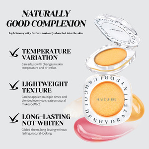 Rubor Hidratante Dorado con Color Cambiante, Fácil de Fijar y No se Vuelve Blanco Fácilmente, 3 en 1 para Mejillas, Ojos y Labios - Product Image 3