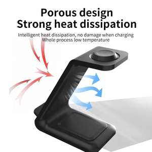 Venta caliente de fábrica soporte de cargador inalámbrico rápido para iPhone 16-12 Samsung S20 <span class=keywords><strong>Apple</strong></span> <span class=keywords><strong>Watch</strong></span> 8/7 Samsung Galaxy 6/<span class=keywords><strong>5</strong></span> estación de carga - Product Image 3