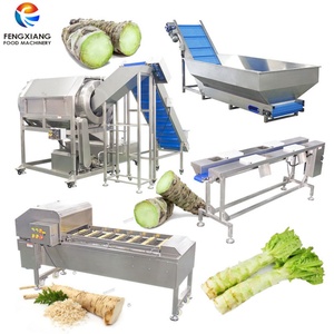 Máquina Personalizada para Lavar, Clasificar y Cortar Vegetales de Raíz: Línea de Procesamiento de Tallo de Mostaza, Lechuga, Batata y Rábano Picante - Product Image 1