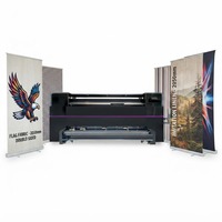 Printer Bendera Sublimasi Dua Sisi High End 2.05m Dengan 4 Printhead I1600 untuk Pencetakan Kain Spanduk dan Iklan