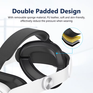 Correa de Soporte para la Cabeza para <span class=keywords><strong>Gafas</strong></span> de Realidad Virtual, Correa Elite Ajustable, Accesorios de Realidad Virtual, Banda Cómoda para la Cabeza para <span class=keywords><strong>Oculus</strong></span> Quest 3 - Product Image 5
