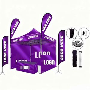 Portable Durable Outdoor Waterproof Polyester <b>Tent</b> Marquee Gazebo <b>Canopy</b> Custom Logo Print Event Promotion Trade Show Exhibition - Product Image 2