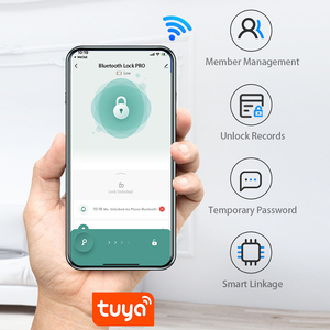 <span class=keywords><strong>Cerradura</strong></span> Inteligente para <span class=keywords><strong>Puerta</strong></span> con Reconocimiento Facial, Pantalla Táctil con Huella Dactilar, WiFi, Aplicación Tuya y Soporte para 9 Idiomas, para Puertas <span class=keywords><strong>de</strong></span> Madera, Casas y Apartamentos - Product Image 3