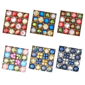 Festival Hanging Decorations New Style <b>Christmas</b> Baubles <b>Christmas</b> Tree Decorations Painted Ball <b>Ornaments</b> Painted Ball Gift - Product Image 4