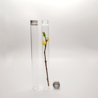Tube en verre pour bonbons à la vanille avec bouchon à vis en aluminium pour l'impression sérigraphique alimentaire et le traitement de surface