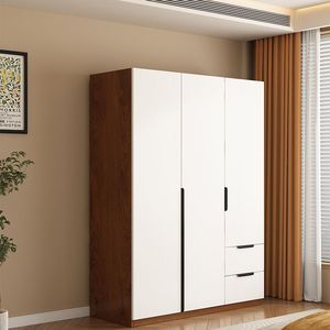 Armario con puertas abatibles, gabinete de madera con puertas, almacenamiento que ahorra espacio para dormitorios en apartamentos pequeños - Product Image 2