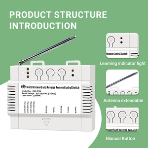 Buena Venta de interruptor de marcha atrás de 220V con interruptor de <span class=keywords><strong>motor</strong></span> remoto inalámbrico para interruptor de marcha atrás ZF30 - Product Image 5
