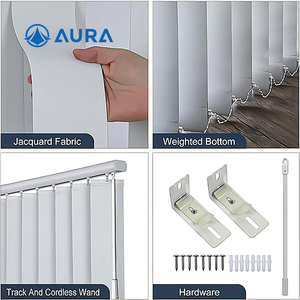 Tende Verticali Manuali Dream Blinds <span class=keywords><strong>per</strong></span> <span class=keywords><strong>Finestre</strong></span>, Coperture Verticali Trasparenti, Tende a Pannello 100% Oscuranti - Product Image 6