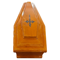 Ataúd de Madera Maciza Estilo Europeo para Adultos con Diseño Ecológico para Servicios Funerarios Clásicos Tallados y Almacenamiento