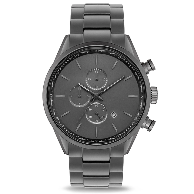 Luxury Quartz Watches Branded High Quality Japan Chronograph Movement Business Watch for Men Stainless Steel Strap