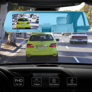 Zimtop carcam hd 4,3 pulgadas full hd 1080 p hd 720 p vehículo blackbox cámaras dual espejo retrovisor de coche dvr - Product Image 2