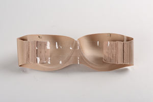 Mujeres desnudo y Negro Big Zise Strapless Bra <span class=keywords><strong>Invisible</strong></span> Push up Bra - Product Image 5