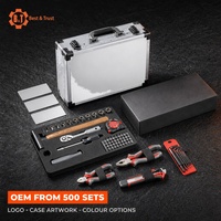92PCS Chrome Vanadium de Boîte à Outils En Aluminium Boîte À Outils Kit
