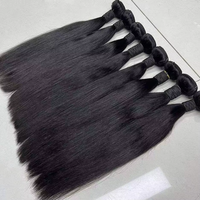 Extensions de cheveux humains Remy lisses brésiliens, péruviens, malaisiens, indiens, en trame unique avec closure