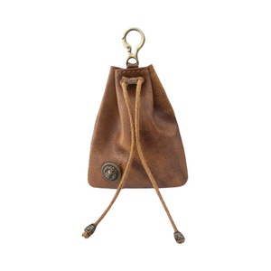 Men's Medieval <b>Leather</b> Drawstring Coin Pouch Wallet Women's Change Purse with Credit Card Holder Costume Props - Product Image 1