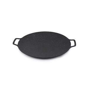 Korean Style Cast Iron Griddle Oval 30 36 41 Cm For Frying Stir Fry BBQ Pancake Cooking - Product Image 2