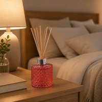 Huiles essentielles parfumées multicolores sans flamme, diffuseur en verre élégant, émet un parfum frais et durable.