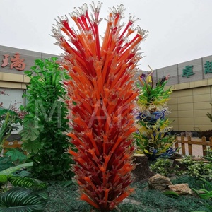 <span class=keywords><strong>Cañas</strong></span> de cristal de Murano rojo, arte soplado por boca, <span class=keywords><strong>centro</strong></span> <span class=keywords><strong>comercial</strong></span> rojo amarillo, <span class=keywords><strong>centro</strong></span> <span class=keywords><strong>comercial</strong></span>, decoración de pie, arte de cristal, escultura de jardín - Product Image 6