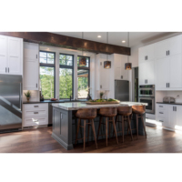 Nouvelle arrivée Free Auto-CAD Design Farmhouse Armoires de cuisine de style Hampton avec îlot