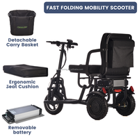 Scooter électrique tout-terrain de luxe 4x4 pour personnes à mobilité réduite et seniors - Nouveauté 2026 - Vente Flash