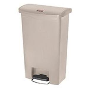 Cestino per Rifiuti con Pedale Frontale Beige 50 L in Plastica - Product Image 1