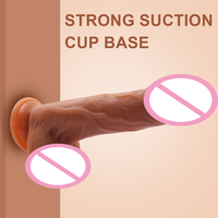 Vibromasseur télescopique réaliste chauffant en silicone liquide de qualité médicale, vibrant avec télécommande, pour femmes