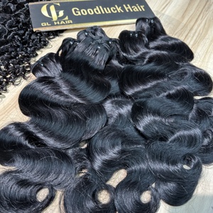 Meilleure vente de mèches de cheveux indiens vierges non traités, double <span class=keywords><strong>trame</strong></span>, couleur naturelle, qualité 15A, vague profonde, cheveux humains - Product Image 3