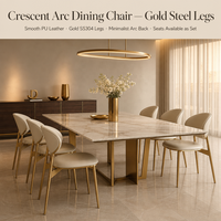Chaise de salle à manger de luxe légère dossier en cuir PU véritable haut de gamme en acier inoxydable design simple et moderne pour petits meubles de maison